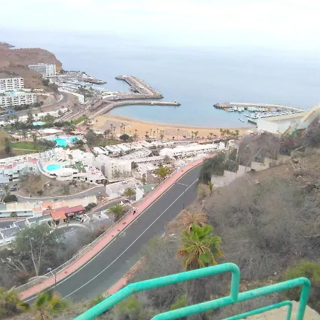 One Bedroom With Sea View Shared Pool And Furnished Terrace At 1 Km Away From The Mogan